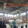 gru a bandiera mensola paranco elettrico catena ventosa legno