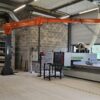 gru bandiera snodata argano catena ventosa legno mdf truciolare